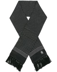 Мужской черный шарф с принтом от Dolce & Gabbana