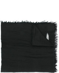 Женский черный шарф с принтом от Faliero Sarti