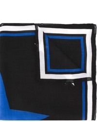 Мужской черный шарф с принтом от Givenchy