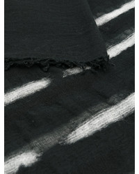 Женский черный шарф с принтом от Faliero Sarti