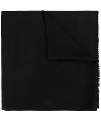 Женский черный шарф с принтом от Salvatore Ferragamo