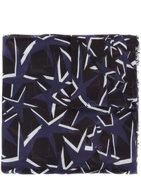 Мужской черный шарф со звездами от Paul & Joe