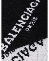 Женский черный шарф от Balenciaga