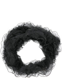 Женский черный шарф от Armani Collezioni