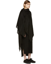 Женский черный шарф от Ann Demeulemeester