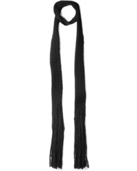 Женский черный шарф от Bottega Veneta