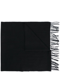 Мужской черный шарф от Brioni