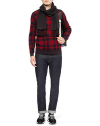 Мужской черный шарф от J.Crew