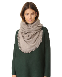 Женский черный шарф от White + Warren