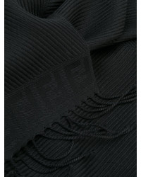 Мужской черный шарф от Fendi