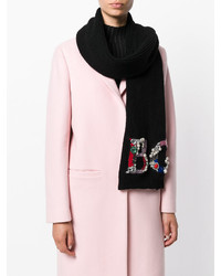 Женский черный шарф от Blugirl