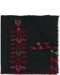 Женский черный шарф от Faliero Sarti