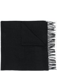 Женский черный шарф от Fendi
