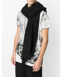 Мужской черный шарф от Ann Demeulemeester