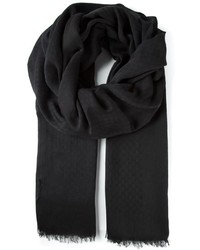 Женский черный шарф от Gucci