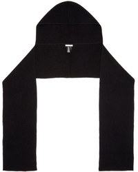 Женский черный шарф от Helmut Lang