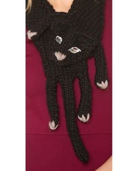 Женский черный шарф от Eugenia Kim