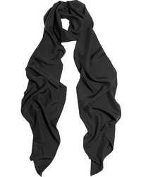 Женский черный шарф от Lanvin