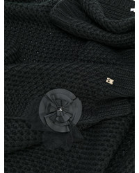 Женский черный шарф от Twin-Set