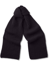 Мужской черный шарф от Loro Piana