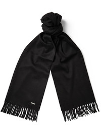 Мужской черный шарф от Loro Piana