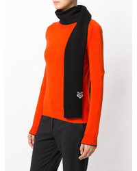 Женский черный шарф от Kenzo