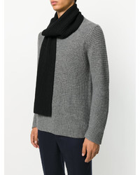 Мужской черный шарф от Joseph