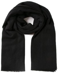 Женский черный шарф