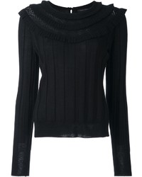 Женский черный шелковый вязаный свитер от Marc Jacobs