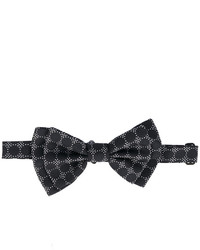 Мужской черный шелковый галстук-бабочка в горошек от Dolce & Gabbana