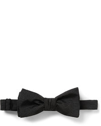 Мужской черный шелковый галстук-бабочка от Drakes