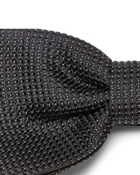 Мужской черный шелковый галстук-бабочка от Burberry