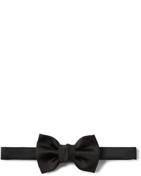 Мужской черный шелковый галстук-бабочка от Saint Laurent