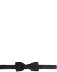 Мужской черный шелковый галстук-бабочка от Saint Laurent
