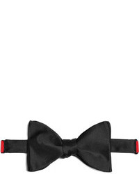 Мужской черный шелковый галстук-бабочка от Turnbull & Asser