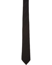 Мужской черный шелковый галстук в горизонтальную полоску от Paul Smith