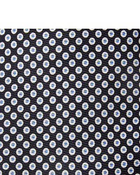 Мужской черный шелковый галстук в горошек от Drakes