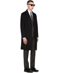 Мужской черный шелковый галстук со звездами от Givenchy