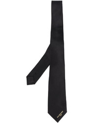 Мужской черный шелковый галстук от Balenciaga