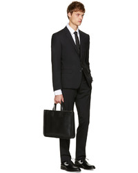 Мужской черный шелковый галстук от Fendi