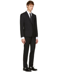 Мужской черный шелковый галстук от Fendi