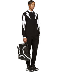 Мужской черный шелковый галстук от Neil Barrett