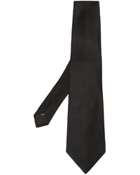 Мужской черный шелковый галстук от Canali
