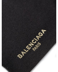 Мужской черный шелковый галстук от Balenciaga
