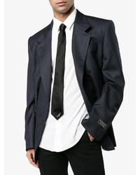 Мужской черный шелковый галстук от Balenciaga