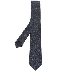 Мужской черный шелковый галстук от Eleventy