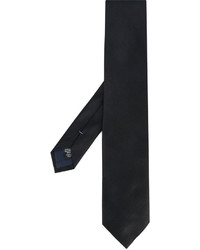 Мужской черный шелковый галстук от Ermenegildo Zegna