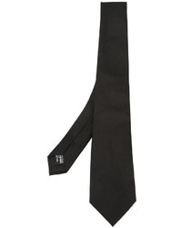 Мужской черный шелковый галстук от Giorgio Armani