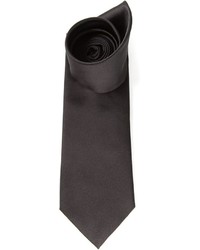 Мужской черный шелковый галстук от Gucci