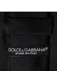 Мужской черный шелковый галстук от Dolce & Gabbana